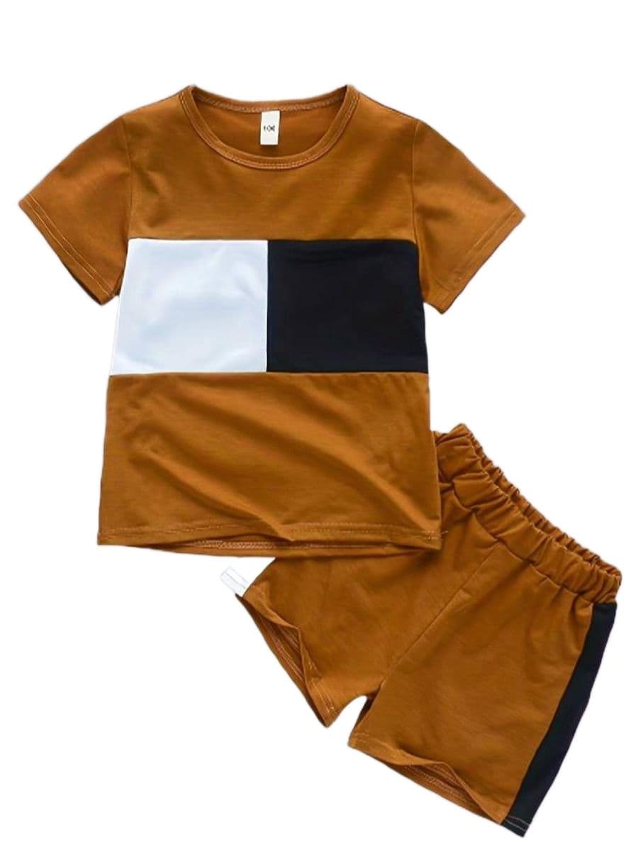 RealBoss- Baby Boys 2Pcs Summer Outfits Short Sleeve T-Shirt,Summer T-