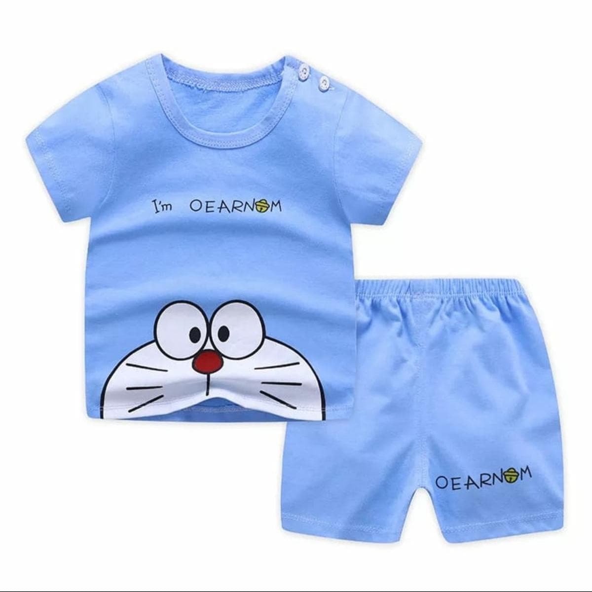 T-Shirt And Short Pant For Kids Baby Boys Round Neck Short Sleeves Tee